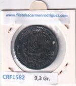 CRF1582 MONEDA ESPAÑA ALFONSO XII 10 CENTIMOS 1877 BARCELONA OM COBRE BC - Imagen 2