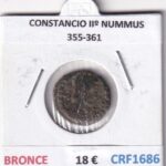 CRF1686 MONEDA ROMANA  CONSTANCIO IIº NUMMUS 355-361 BRONCE