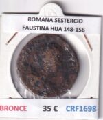 CRF1698 MONEDA ROMANA SESTERCIO FAUSTINA HIJA 148-156 BRONCE