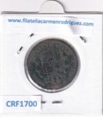 CRF1700 MONEDA ESPAÑA ALFONSO XIII 5 CENTIMOS 1877 OM BARCELONA COBRE - Imagen 2