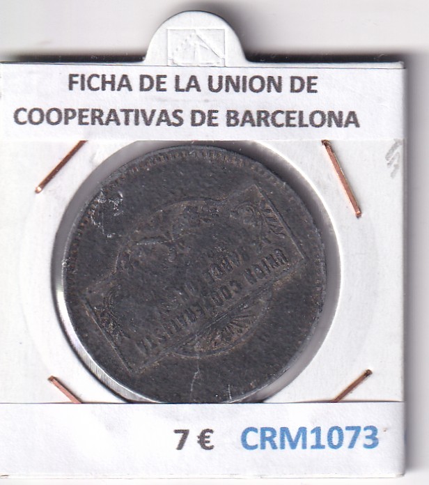 CRM1073 CRM1073 FICHA DE LA UNION DE COOPERATIVAS DE BARCELONA - Imagen 1