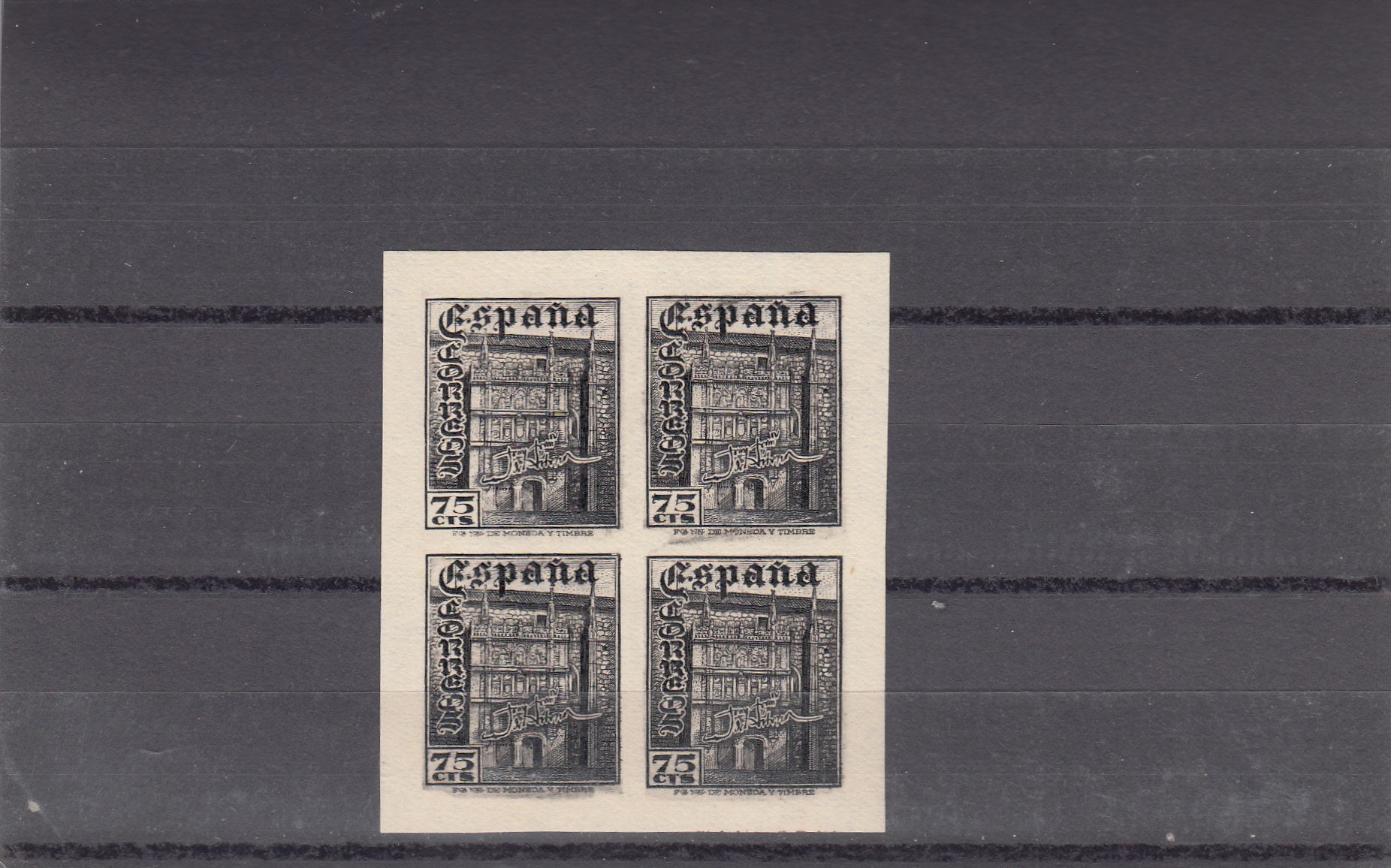 CRS0116BIS CRS0116BIS SELLOS Nº CAT 1003FN XX FANTASIA NEGRO BLOQUE 4 70 - Imagen 1