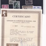 CRS1123 SELLOS ESPAÑA AÑO 1953 COMPLETO  SIN CHARNELA CON CERTIFICADO