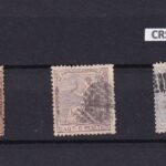 CRS1133 SELLOS ESPAÑA Nº CAT. 35, 36 Y 37 USADOS