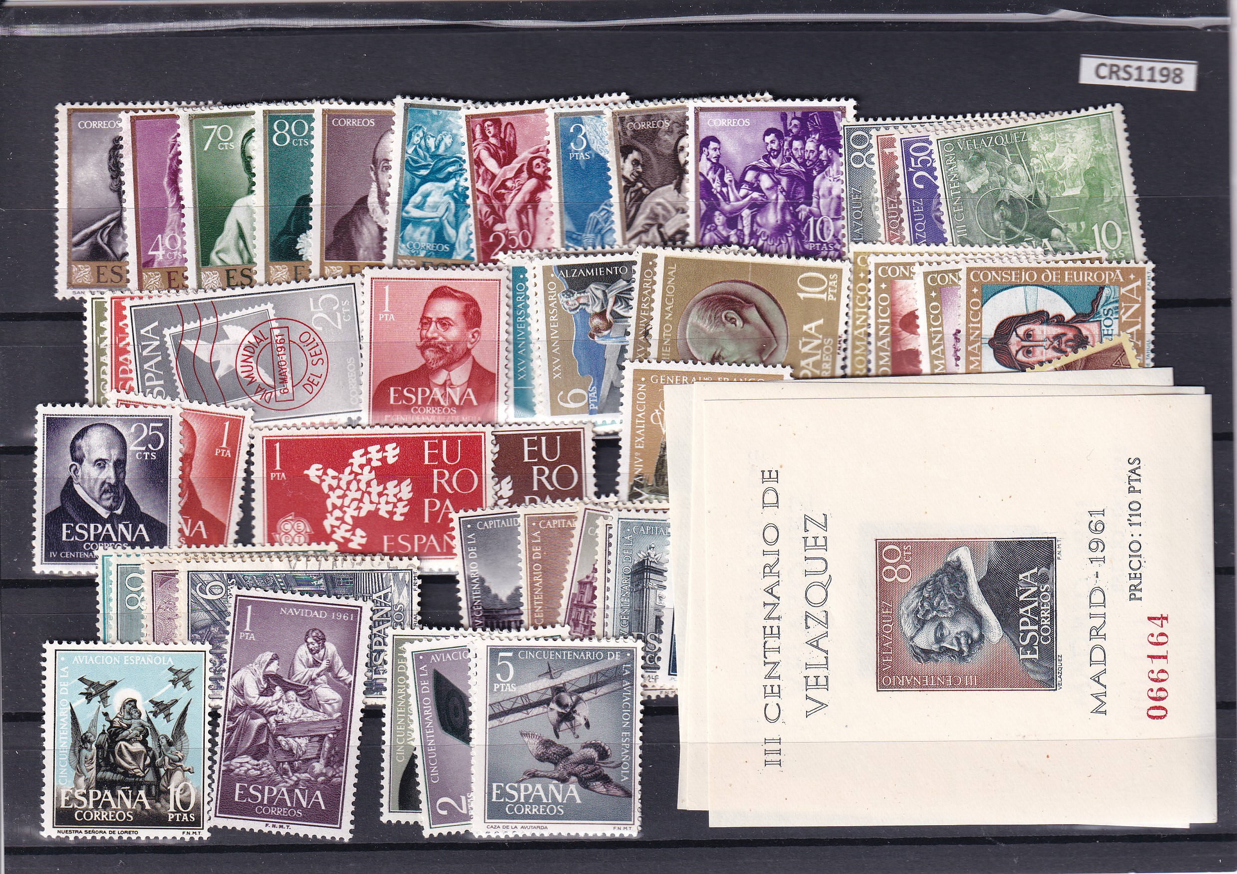 CRS1198 CRS1198 SELLOS ESPAÑA AÑO 1961 COMPLETO SIN CHARNELA - Imagen 1