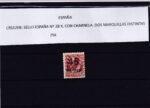 CRS1208 SELLO ESPAÑA Nº NE 28 X. CON CHARNELA. DOS MARQUILLAS DISTINTAS