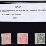 CRS1209 SELLOS ESPAÑA Nº NE 29/31 XX. SIN CHARNELA. SIN DENTAR. NO ESTAN CATALOGADOS