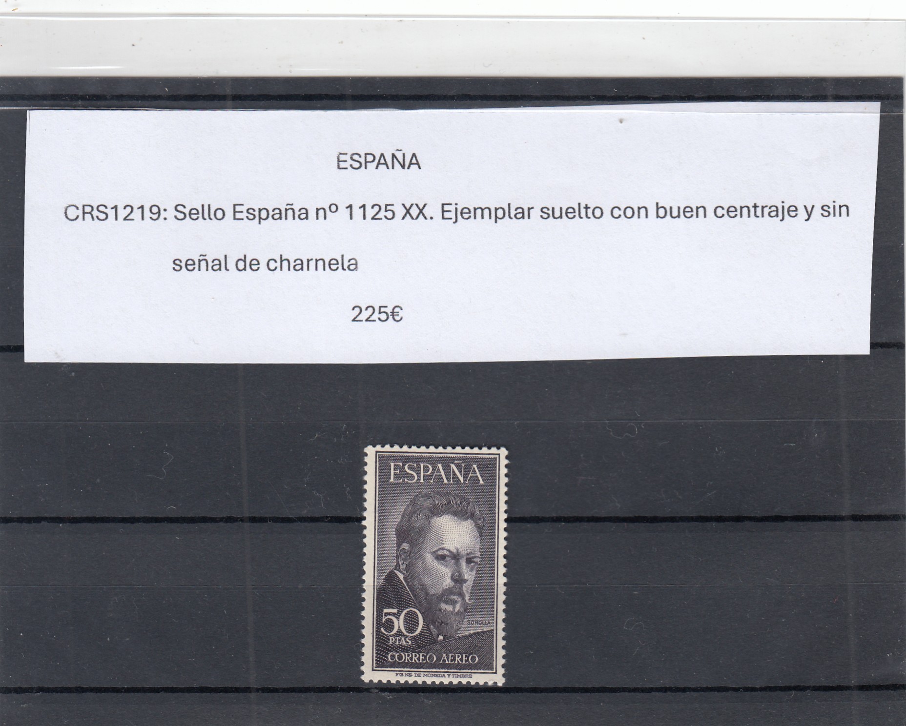 CRS1219 CRS1219 SELLO ESPAÑA Nº CAT 1125 XX SIN CHARNELA - Imagen 1