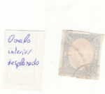 CRSE0107 SELLO ESPAÑA VARIANTE NO CATALOGO OVALO DESPLACADO 70 X - Imagen 2