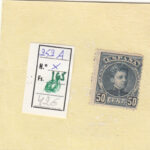 CRSE0165 SELLO ESPAÑA Nº CAT Nº 252A X SERIE SIN LETRA EN REVERSO