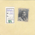 CRSE0184 SELLO ESPAÑA Nº CAT Nº 321DC X VARIEDAD DE DENTADO