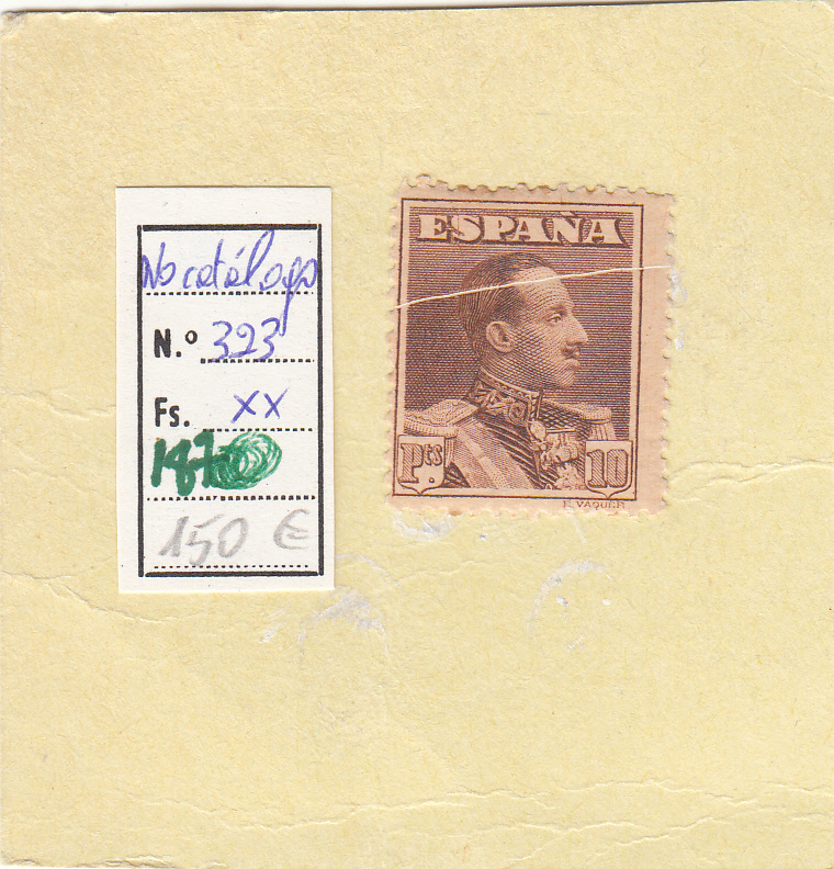 CRSE0187 CRSE0187 SELLO ESPAÑA Nº CAT Nº 323 XX FUELLE - Imagen 1