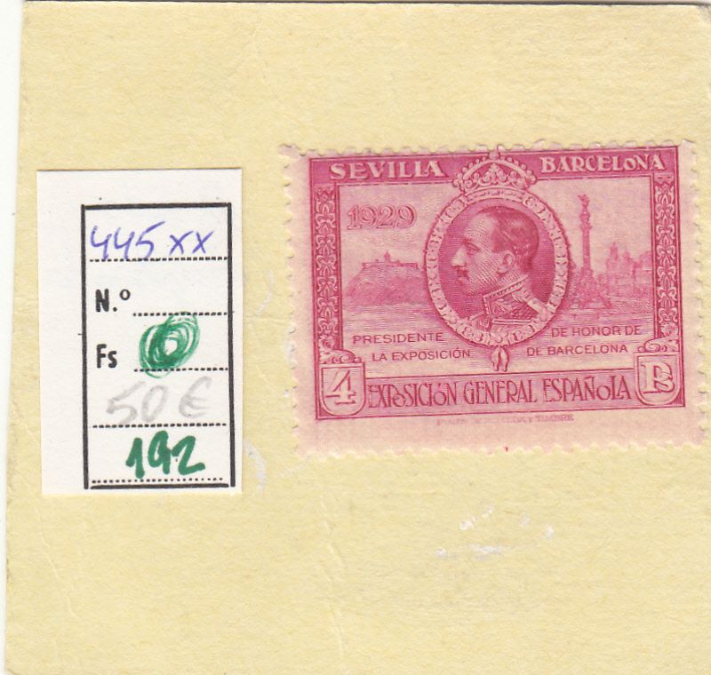 CRSE0192 CRSE0192 SELLO ESPAÑA Nº CAT Nº 445XX DENTADO DESPLAZADO - Imagen 1