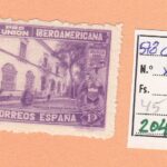 CRSE0204 SELLO ESPAÑA Nº CAT Nº 578CCD X VARIEDAD DE COLOR