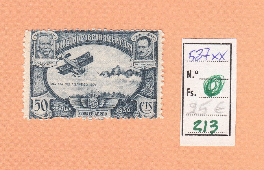 CRSE0213 CRSE0213 SELLO ESPAÑA Nº CAT Nº 587XX SELLO ESTRECHO - Imagen 1