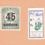 CRSE0237 SELLO ESPAÑA Nº CAT Nº 742SHCCA SOBRECARGO NEGRO