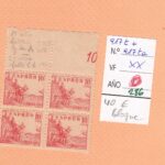 CRSE0286 SELLO ESPAÑA Nº CAT Nº 917T Y TA DOBLE ERROR