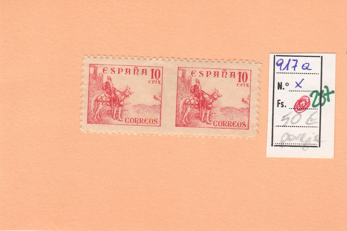 CRSE0287 CRSE0287 SELLO ESPAÑA Nº CAT Nº 917A SIN DENTAR EN EL CENTRO NO CATALOGO - Imagen 1