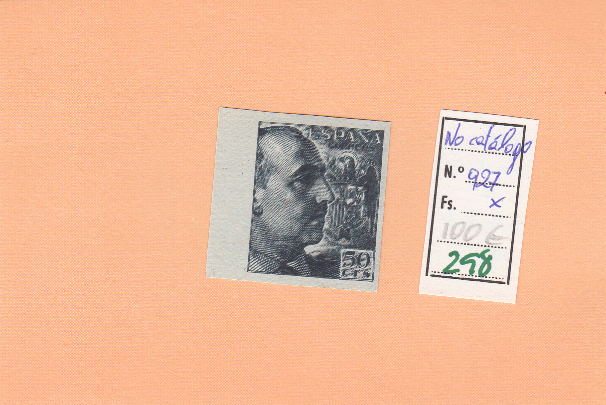 CRSE0298 CRSE0298 SELLO ESPAÑA Nº CAT Nº 927 X DOBLE IMPRESION - Imagen 1