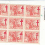 CRSE0324 SELLO ESPAÑA Nº CAT Nº 1010ED DOBLE IMPRESION CRUZ