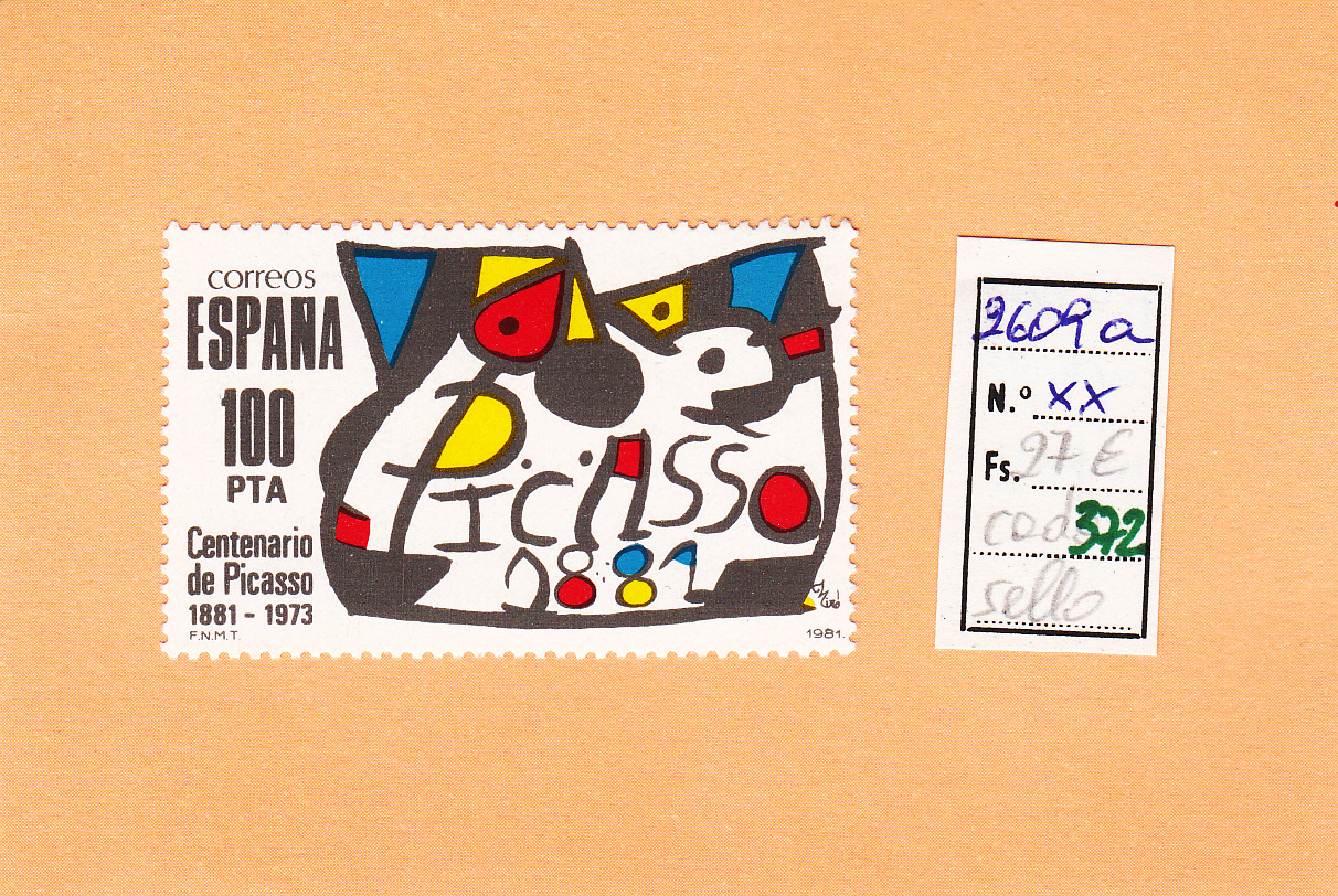 CRSE0372 CRSE0372 SELLO ESPAÑA Nº CAT Nº 2609A XX COLOR GRIS - Imagen 1