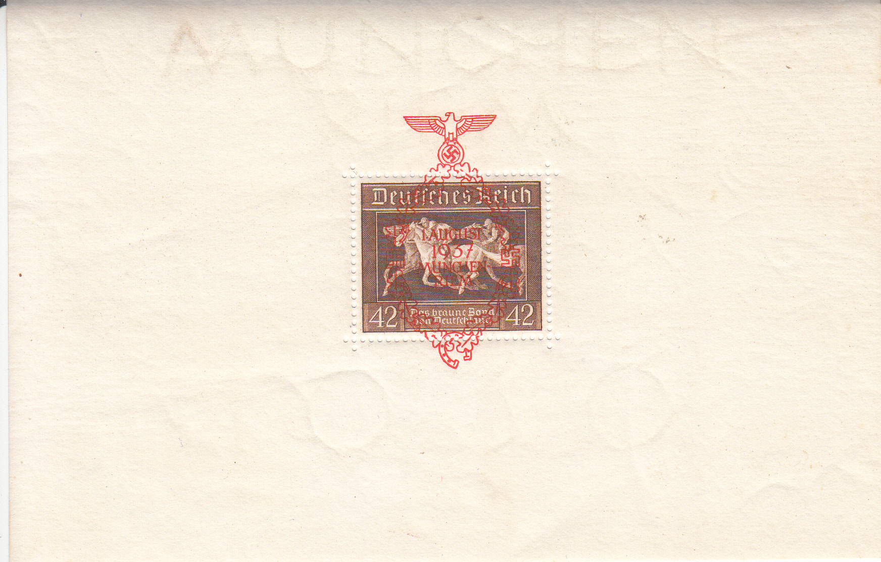 CRSEXT0014 CRSEXT0014 SELLO ALEMANIA IMPERIO HOJA BLOQUE HB 7 X 35 - Imagen 1