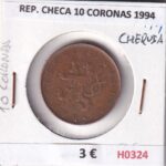 H0324 MONEDA REP. CHECA 10 CORONAS 1994