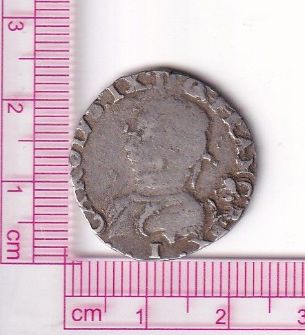CR2224_2 CR2224 MONEDA FRANCIA CARLOS IX 1/2 TESTON 1566 PLATA BC - Imagen 1