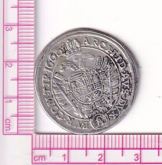 CR2691 CR2691 MONEDA IMPERIO AUSTRIACO 15 KREUZER VIENA LEOPOLDO I 1660 PLATA - Imagen 1