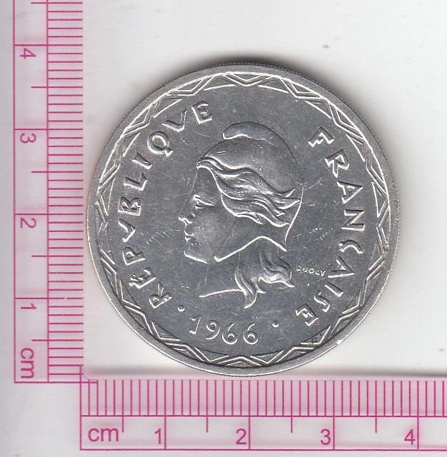 CR2742 CR2742 MONEDA NUEVAS HEBRIDAS 100 NOUVELES H. 1966-1982 PLATA - Imagen 1