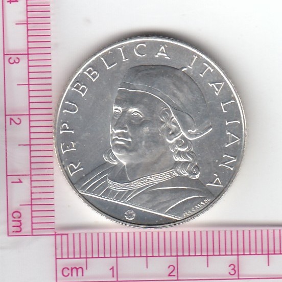 CR4455 CR4455 MONEDA ITALIA 5 EUROS 2014 DONATO BRAMANTE PLATA - Imagen 1