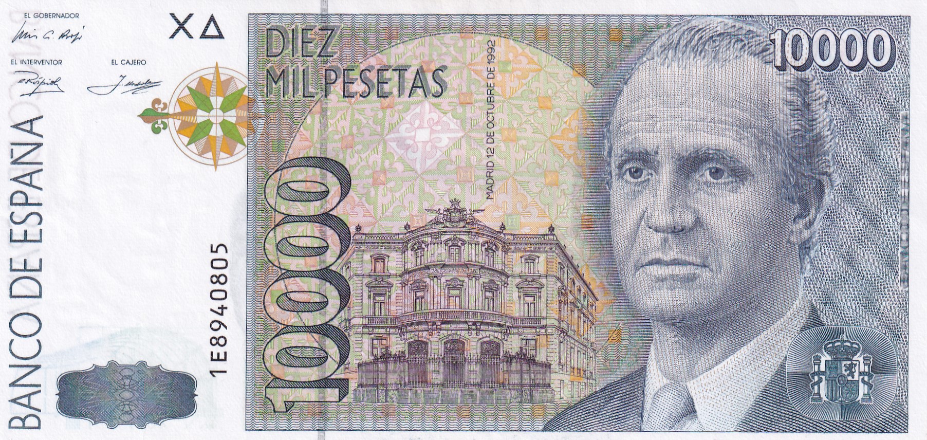 CRBS3134 CRBS3134 BILLETE ESPAÑA 10000 PESETAS 1992 SERIE 1E SIN CIRCULAR - Imagen 1