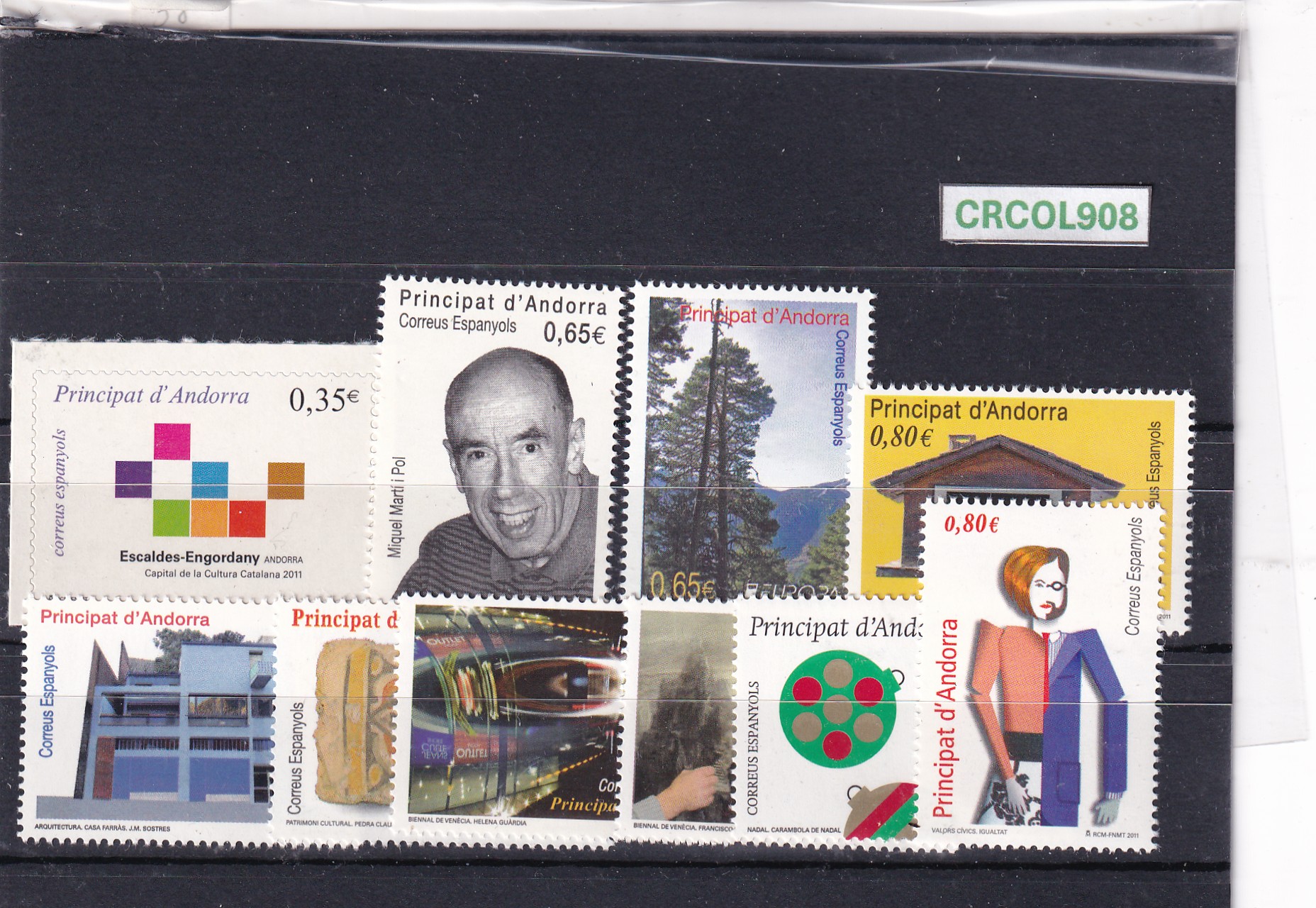 CRCOL908 CRCOL908 SELLOS ANDORRA Nº CAT. 2011 COMPLETO NUEVOS - Imagen 1