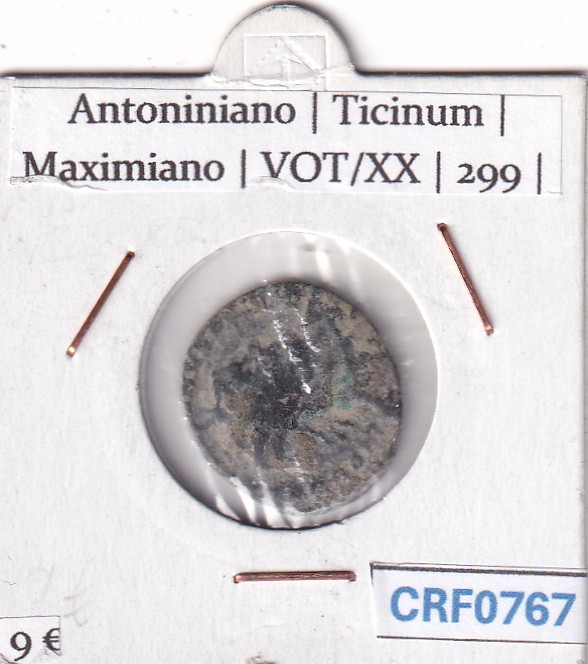 CRF0767 CRF0767 MONEDA ROMANA ANTONINIANO TICINUM MAXIMIANO - Imagen 1
