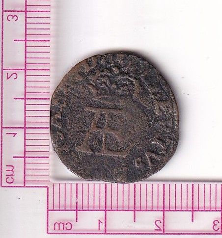 CRF1203 CRF1203 MONEDA ALBERTO E ISABEL 1607 2 DINEROS AMBERES - Imagen 1