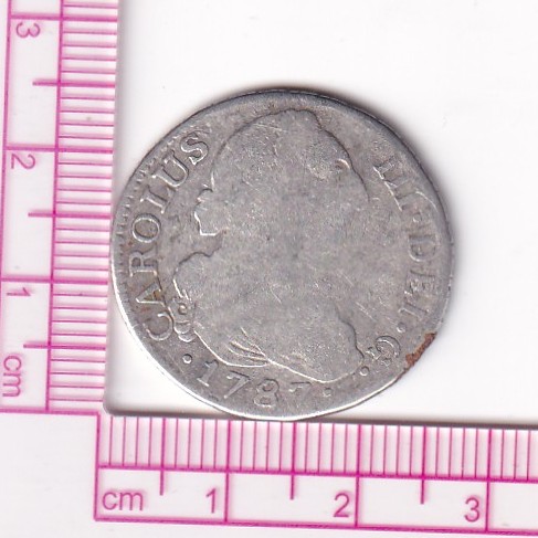 CRF1743 CRF1743 MONEDA ESPAÑA 2 REALES CARLOS III 1787 MADRID DV PLATA - Imagen 1