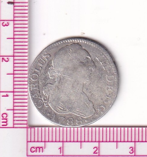 CRF1744 CRF1744 MONEDA ESPAÑA 2 REALES CARLOS III 1788 MADRID M PLATA - Imagen 1