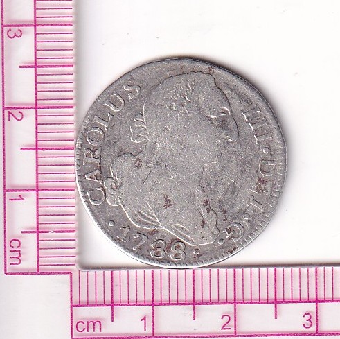 CRF1748 CRF1748 MONEDA ESPAÑA 2 REALES CARLOS III 1788 MADRID M PLATA - Imagen 1