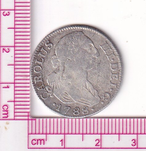 CRF1752 CRF1752 MONEDA ESPAÑA 2 REALES CARLOS III 1788 MADRID M PLATA - Imagen 1