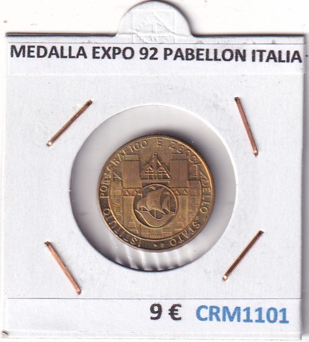 CRM1101 CRM1101 MEDALLA EXPO 92 PABELLON DE ITALIA - Imagen 1