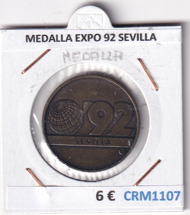 CRM1107 CRM1107 MEDALLA EXPO 92 SEVILLA PABELLON DEL FUTURO - Imagen 1
