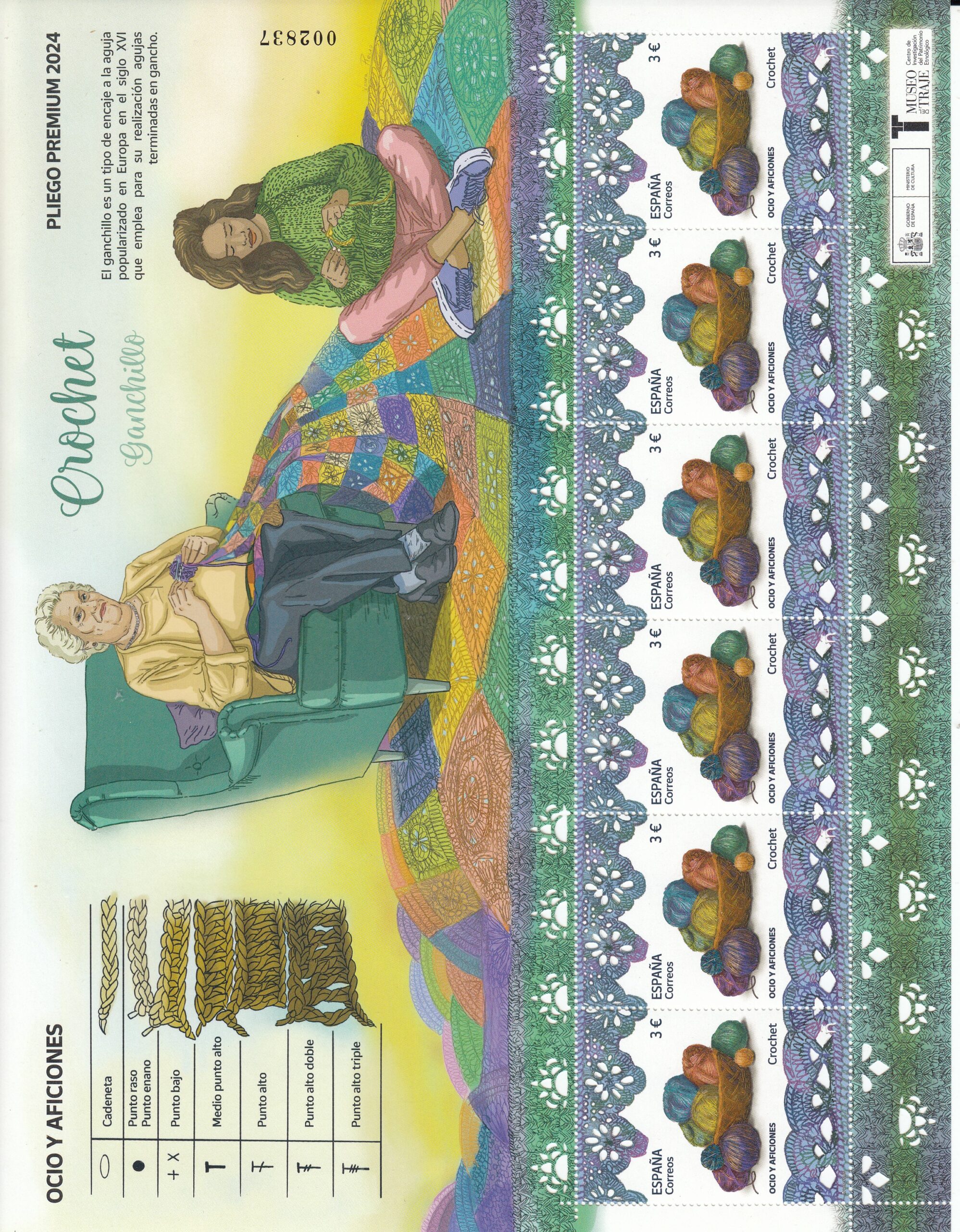 CRS1408 CRS1408 PLIEGO PREMIUM ESPAÑA Nº 162 Año 2024. Crochet - Imagen 1