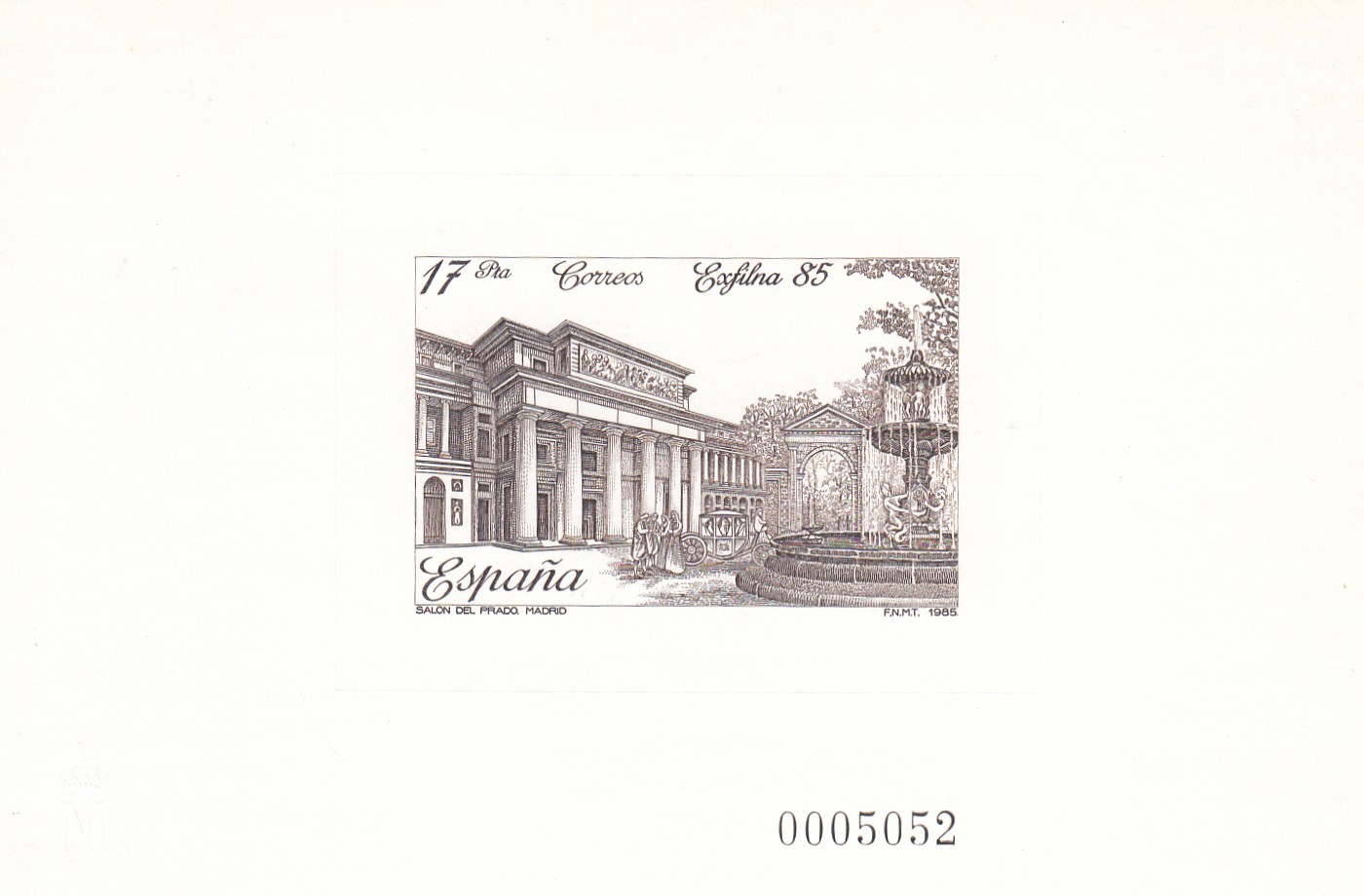 CRS1463 CRS1463 ESPAÑA PRUEBA DE LUJO Nº 8. Año 1985 - Imagen 1