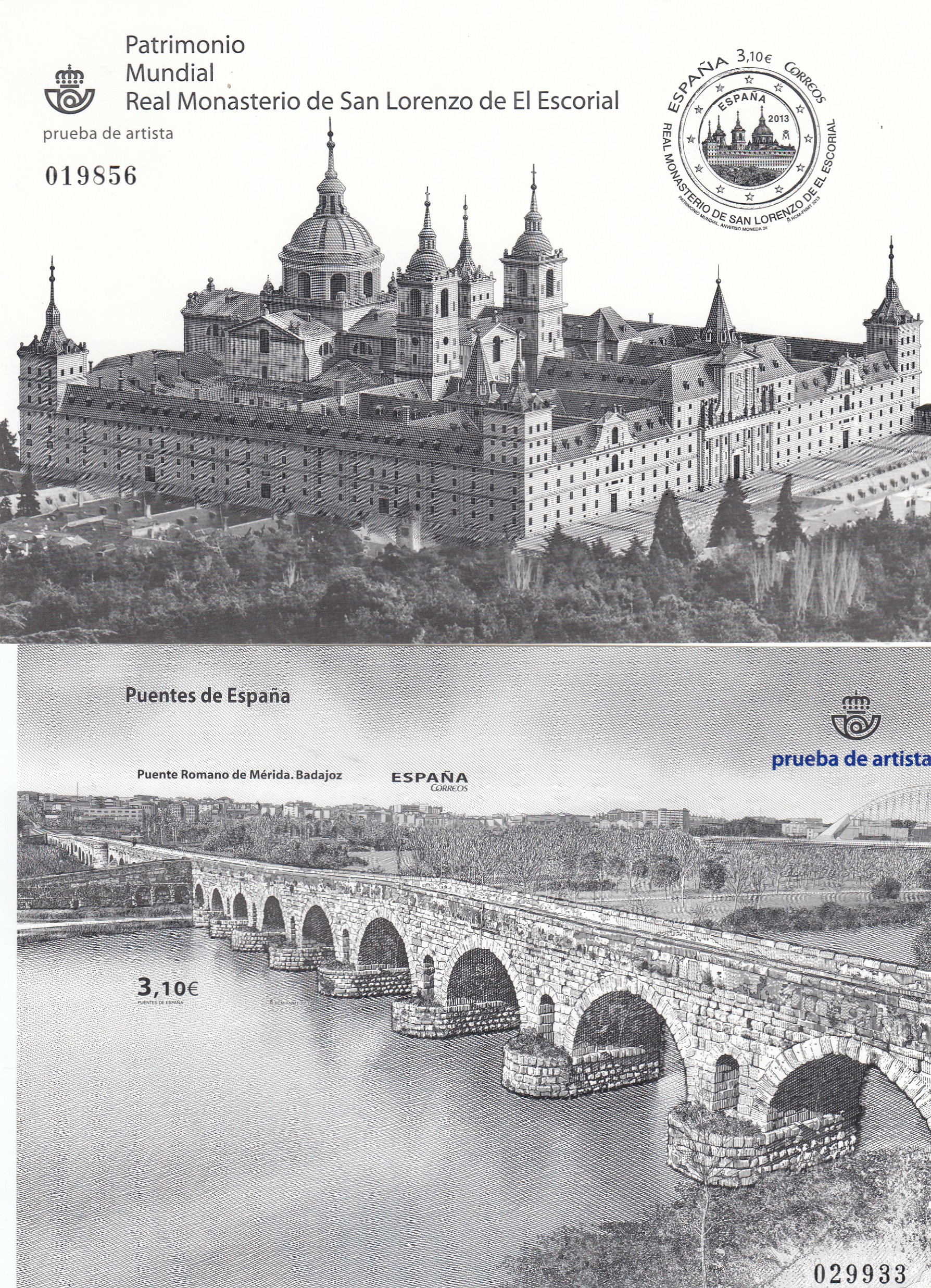 CRS1509 CRS1509 ESPAÑA PRUEBAS DE LUJO. Año 2013 (Nº 111 al 114). Sin estuches originales de Correos - Imagen 1