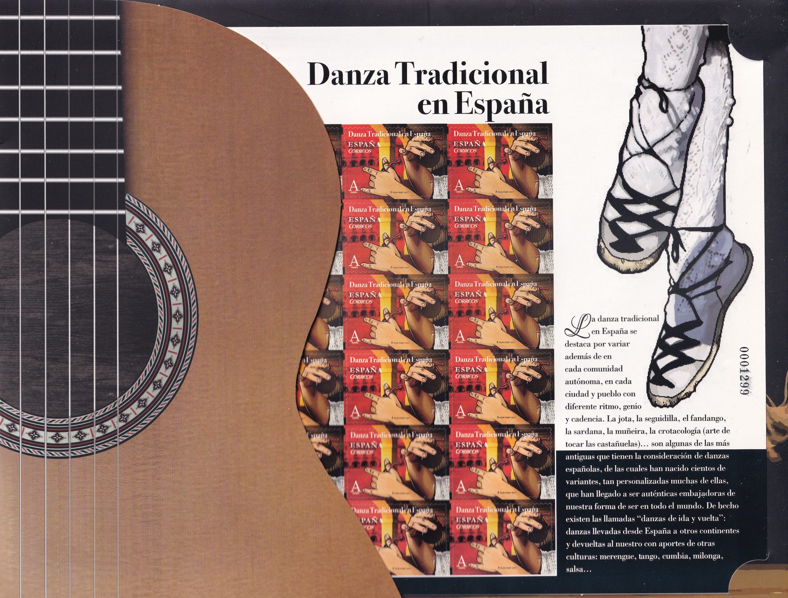 CRS994 CRS994 SELLOS ESPAÑA Pliego PREMIUM nº 48. Danza tradicional de España. Año 2017. - Imagen 1