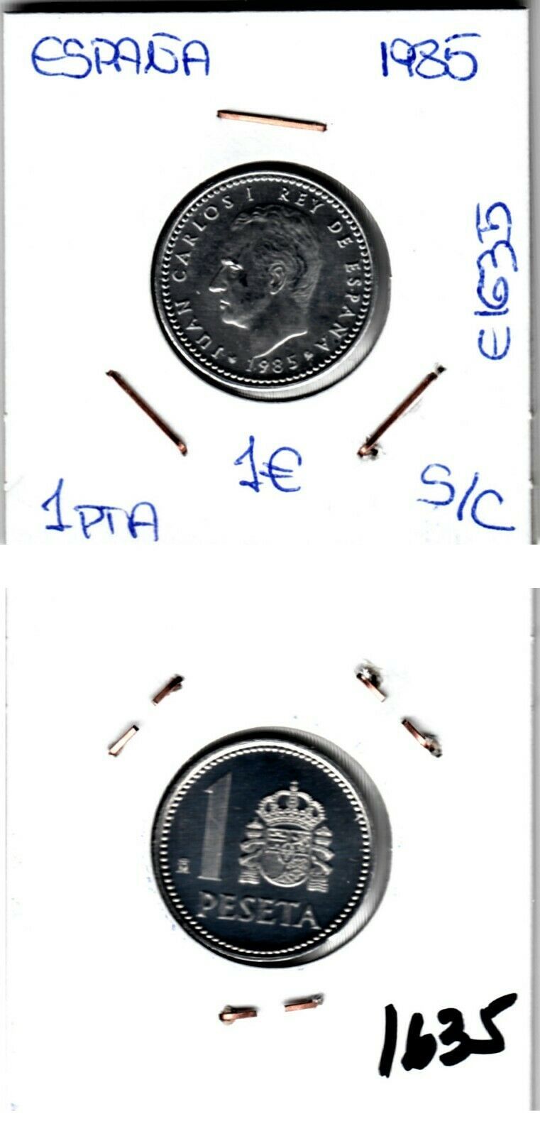 E1635 E1635 MONEDA JUAN CARLOS 1 PESETA 1985 - Imagen 1