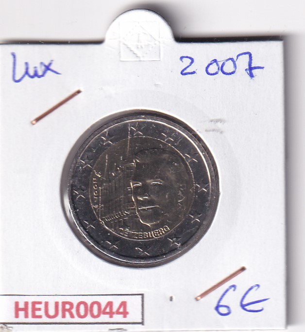 HEUR0044 HEUR0044 MONEDA LUXEMBURGO 2 EUROS 2007 (Palacio principado) SIN CIRCULAR - Imagen 1