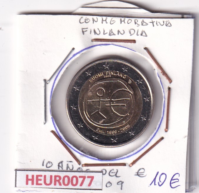 HEUR0077 HEUR0077 MONEDA FINLANDIA 2 EUROS 2009 (Aniversario Euro) SIN CIRCULAR - Imagen 1