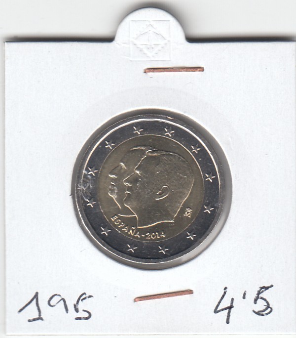HEUR0195 HEUR0195 MONEDA ESPAÑA 2 EUROS 2014 (Proclamación Felipe VI) - Imagen 1