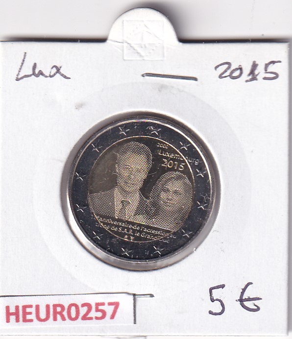 HEUR0257 HEUR0257 MONEDA LUXEMBURGO 2 EUROS 2015 (15 Aniv. Gran Duque) - Imagen 1